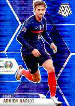 2020-21 Panini UEFA EURO 2020 Mosaic Soccer #118 Blue Pulsar Adrien Rabiot