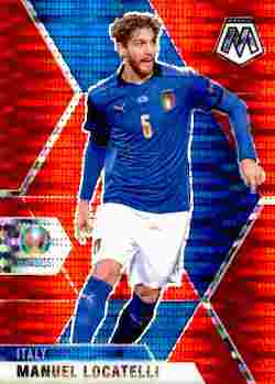 2020-21 Panini UEFA EURO 2020 Mosaic Soccer #134 Red Pulsar Manuel Locatelli