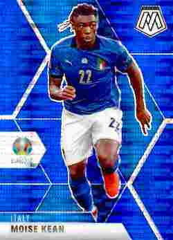 2020-21 Panini UEFA EURO 2020 Mosaic Soccer #135 Blue Pulsar Moise Kean