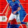 2020-21 Panini UEFA EURO 2020 Mosaic Soccer #136 Red Pulsar Lorenzo Pellegrini