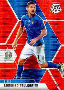 2020-21 Panini UEFA EURO 2020 Mosaic Soccer #136 Red Pulsar Lorenzo Pellegrini