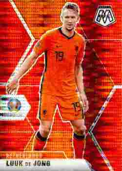 2020-21 Panini UEFA EURO 2020 Mosaic Soccer #145 Red Pulsar Luuk de Jong