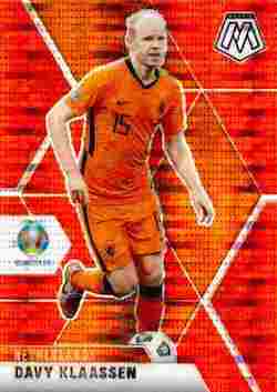 2020-21 Panini UEFA EURO 2020 Mosaic Soccer #146 Red Pulsar Davy Klaassen