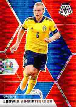 2020-21 Panini UEFA EURO 2020 Mosaic Soccer #173 Red Pulsar Ludwig Augustinsson