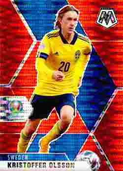 2020-21 Panini UEFA EURO 2020 Mosaic Soccer #176 Red Pulsar Kristoffer Olsson