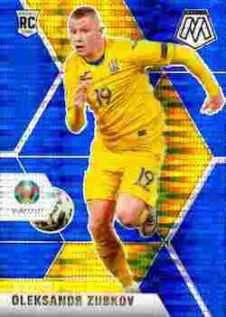 2020-21 Panini UEFA EURO 2020 Mosaic Soccer #189 Blue Pulsar Oleksandr Zubkov