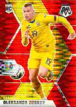 2020-21 Panini UEFA EURO 2020 Mosaic Soccer #189 Red Pulsar Oleksandr Zubkov