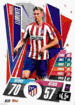 2020-21 Topps UCL Match Attax #ATL10 Marcos Llorente