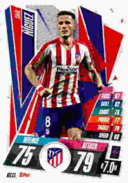 2020-21 Topps UCL Match Attax #ATL11 Saul Niguez