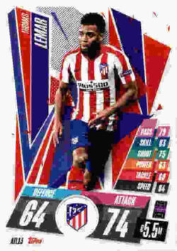 2020-21 Topps UCL Match Attax #ATL13 Thomas Lemar