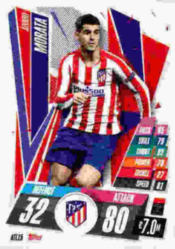 2020-21 Topps UCL Match Attax #ATL15 Álvaro Morata