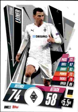 2020-21 Topps UCL Match Attax #BMG11 Stefan Lainer