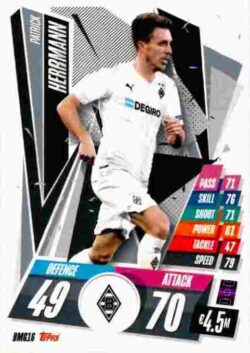 2020-21 Topps UCL Match Attax #BMG16 Patrick Herrmann