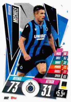 2020-21 Topps UCL Match Attax #BRU02 Brandon Mechele