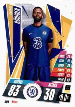 2020-21 Topps UCL Match Attax #CHE05-DZ Antonio Rudiger