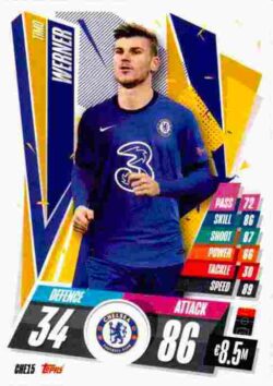 2020-21 Topps UCL Match Attax #CHE15 Timo Werner