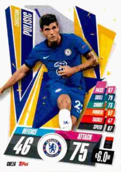 2020-21 Topps UCL Match Attax #CHE16 Christian Pulisic