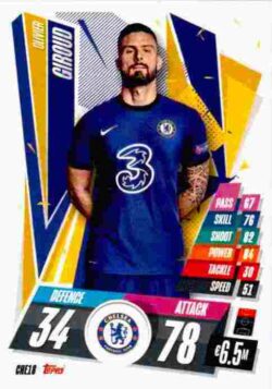 2020-21 Topps UCL Match Attax #CHE18 Olivier Giroud