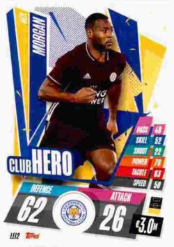 2020-21 Topps UCL Match Attax #LEI02 Wes Morgan