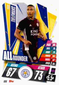 2020-21 Topps UCL Match Attax #LEI03 Youri Tielemans