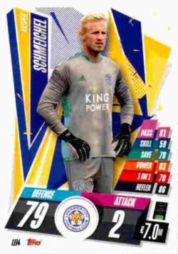 2020-21 Topps UCL Match Attax #LEI04 Kasper Schmeichel