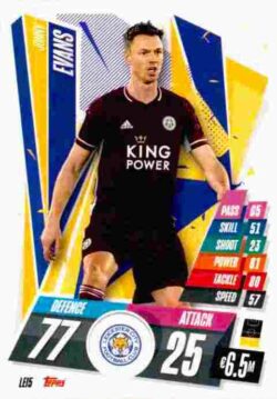 2020-21 Topps UCL Match Attax #LEI05 Jonny Evans