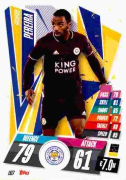 2020-21 Topps UCL Match Attax #LEI07 Ricardo Pereira