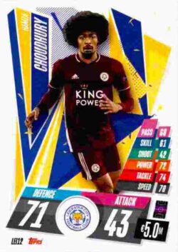 2020-21 Topps UCL Match Attax #LEI12 Hamza Choudhury