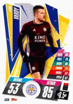 2020-21 Topps UCL Match Attax #LEI18 Jamie Vardy