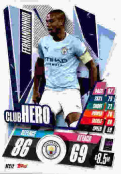 2020-21 Topps UCL Match Attax #MCI02 Fernandinho