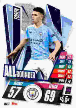 2020-21 Topps UCL Match Attax #MCI03 Phil Foden