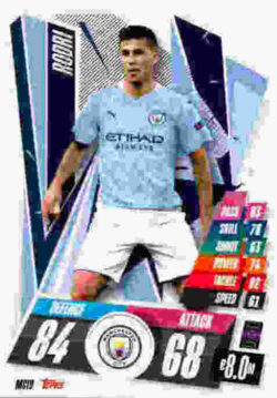 2020-21 Topps UCL Match Attax #MCI09 Rodri