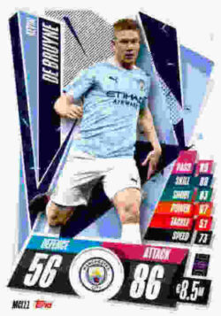 2020-21 Topps UCL Match Attax #MCI11 Kevin De Bruyne