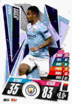 2020-21 Topps UCL Match Attax #MCI14 Gabriel Jesus