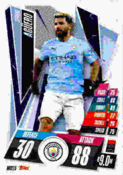 2020-21 Topps UCL Match Attax #MCI15 Sergio Aguero