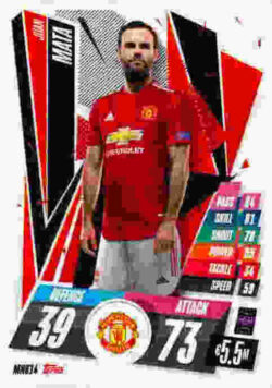 2020-21 Topps UCL Match Attax #MNU14 Juan Mata