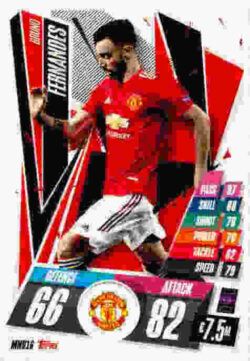 2020-21 Topps UCL Match Attax #MNU16 Bruno Fernandes