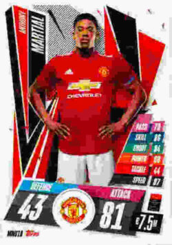 2020-21 Topps UCL Match Attax #MNU18 Anthony Martial