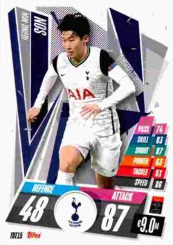 2020-21 Topps UCL Match Attax #TOT15 Heung-Min Son