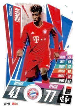 2020-21 Topps UCL Match Attax #BAY15 Kingsley Coman