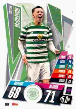 2020-21 Topps UCL Match Attax #CEL06 Callum McGregor