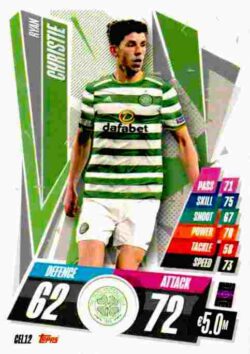 2020-21 Topps UCL Match Attax #CEL12 Ryan Christie