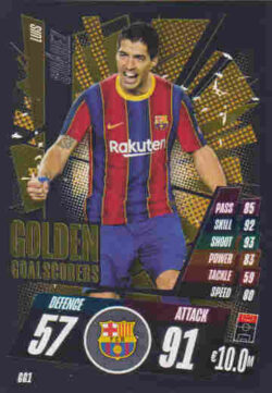 2020-21 Topps UCL Match Attax #GG01 Luis Suarez