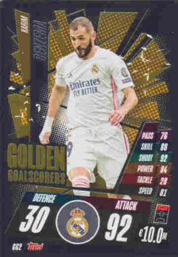 2020-21 Topps UCL Match Attax #GG02 Karim Benzema