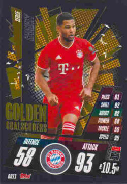 2020-21 Topps UCL Match Attax #GG11 Serge Gnabry