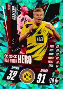 2020-21 Topps UCL Match Attax #HT4 Erling Haaland