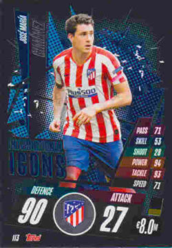 2020-21 Topps UCL Match Attax #II03 Jose Maria Gimenez