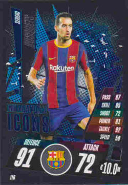 2020-21 Topps UCL Match Attax #II06 Sergio Busquets