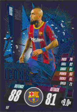 2020-21 Topps UCL Match Attax #II07 Arturo Vidal