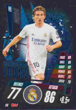 2020-21 Topps UCL Match Attax #II08 Luka Modric